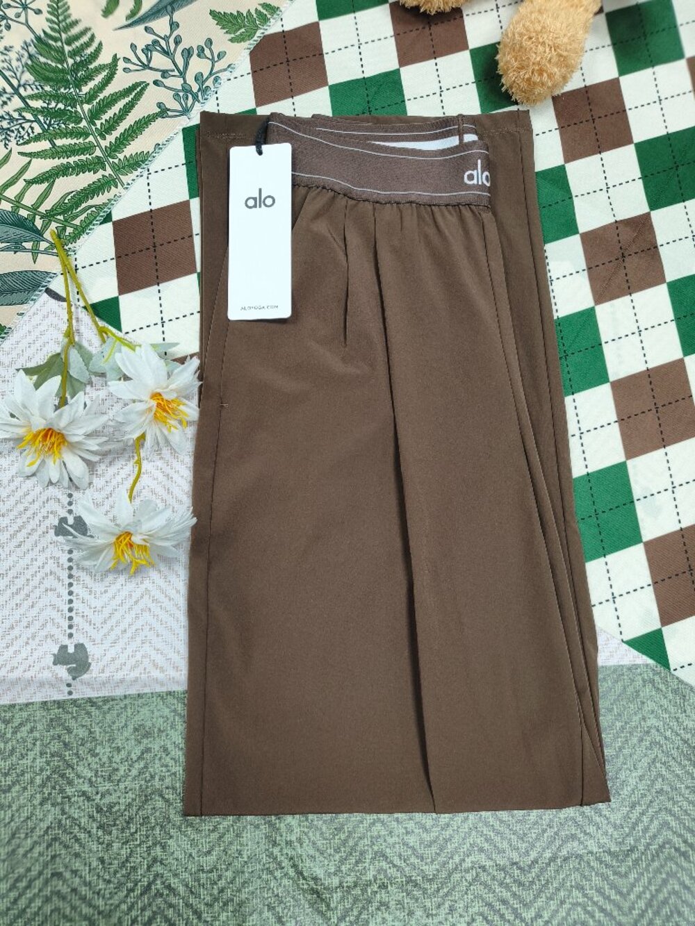 ALO Yoga Suit Up Pants XS&S🎨Espresso Casual Office Travel Trousers Regular🦋 - Picture 3 of 7